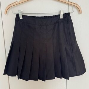 Browny Standard Black Mini Skater Skirt with Pleats from Japan in Size Medium